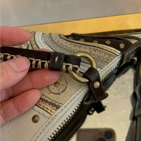 Y2K coach hobo studded leather bag / no hang tag - Picture 5 of 9